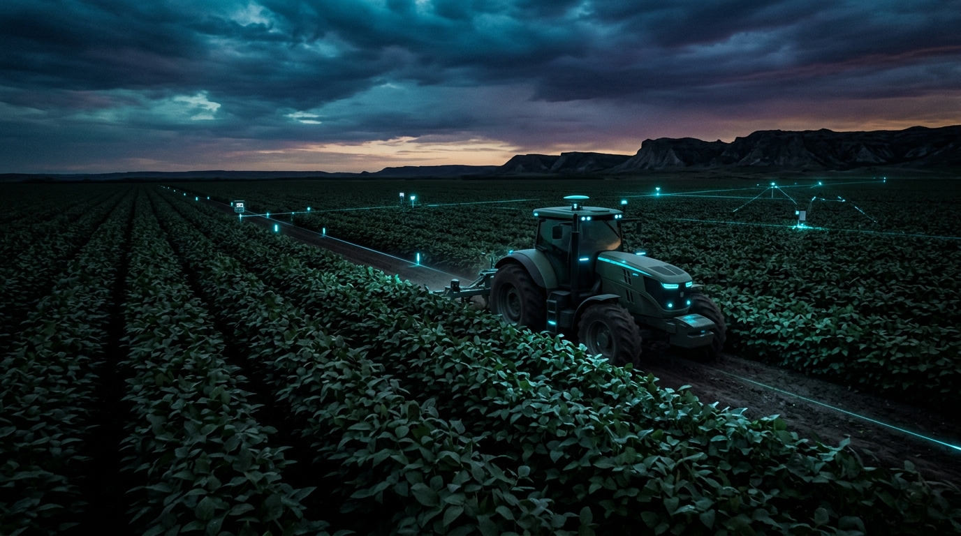 Campo productivo beneficiado por la lluvia